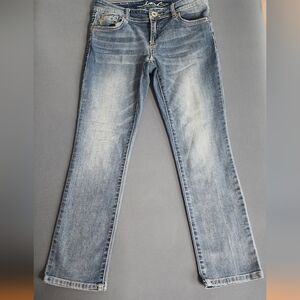 INC Denim Straight Leg Crop Jeans Size 2 Light Wash